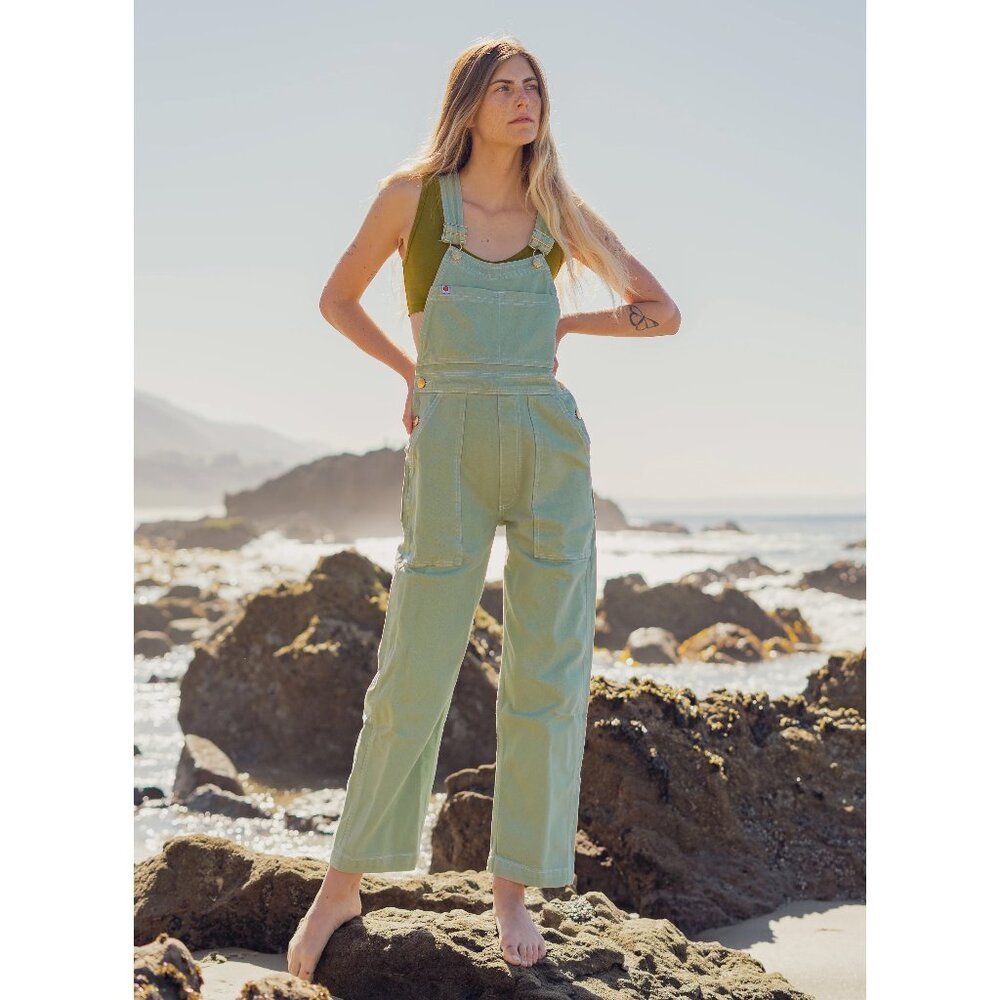 Big Bud Press Overalls, Sage Green XS NWOT